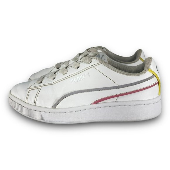 Puma Vikky v2 Hem Sneakers 371485-03 Casual Slip On Shoes White Youth 1 - Picture 4 of 9